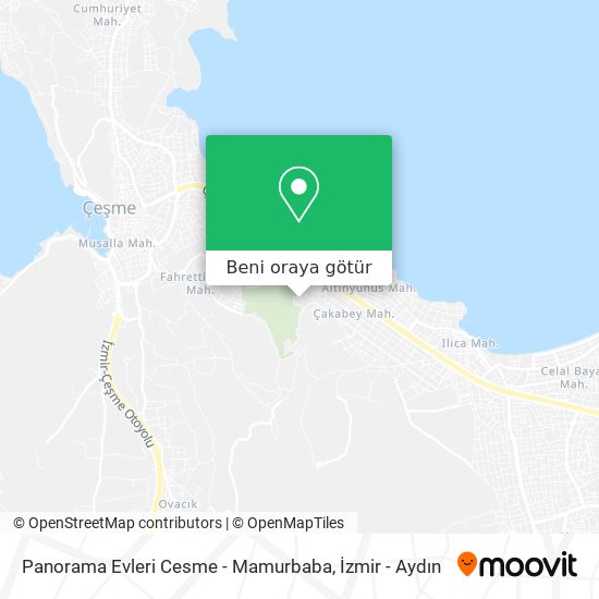 Panorama Evleri Cesme - Mamurbaba harita