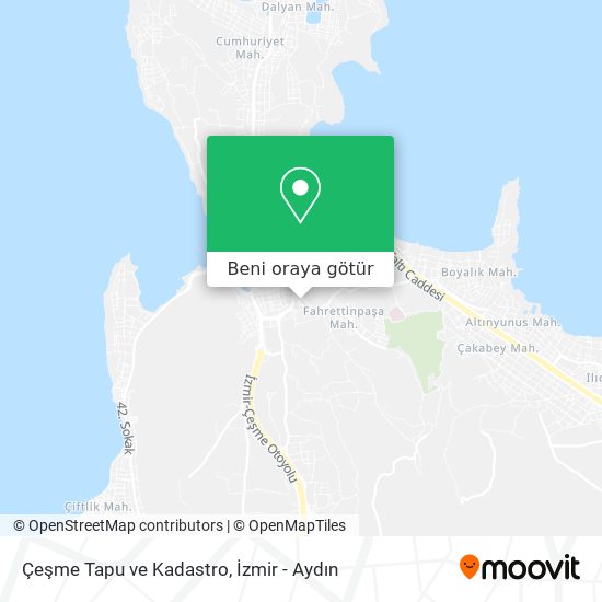 Çeşme Tapu ve Kadastro harita