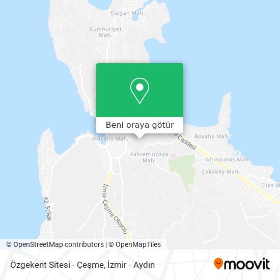 Özgekent Sitesi - Çeşme harita