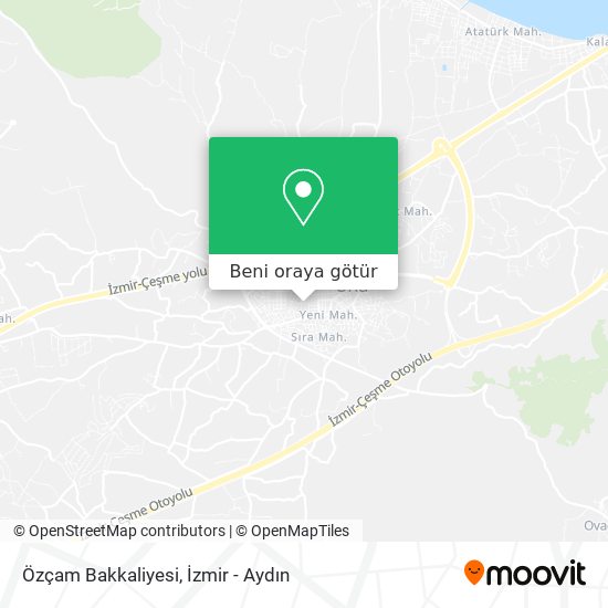 Özçam Bakkaliyesi harita