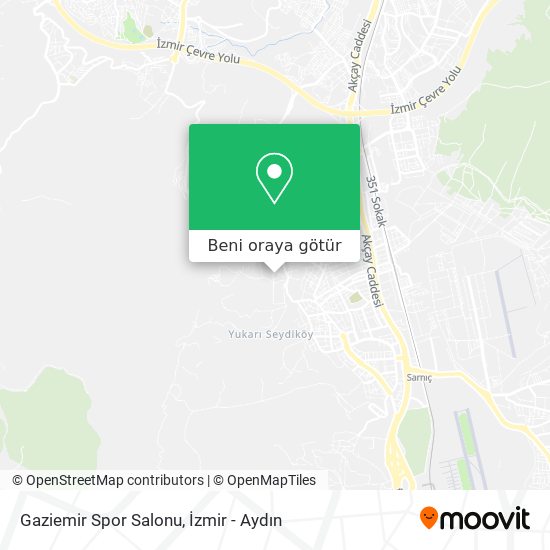 Gaziemir Spor Salonu harita
