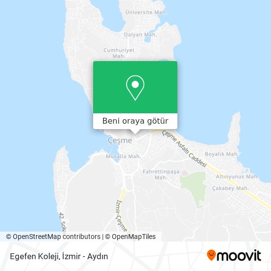 Egefen Koleji harita