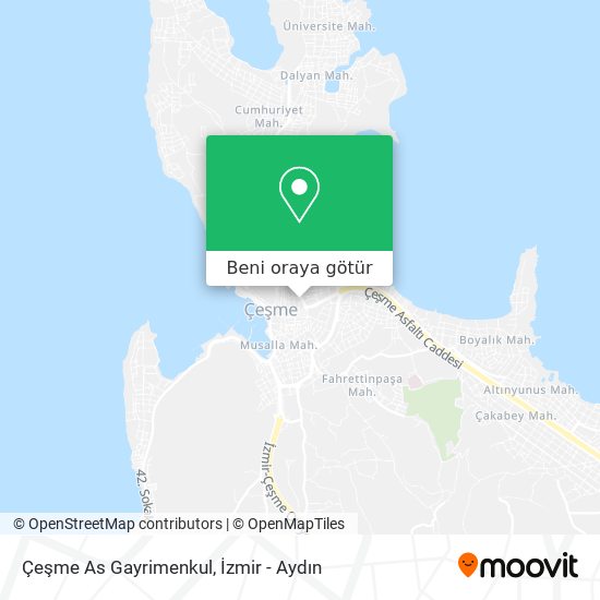 Çeşme As Gayrimenkul harita