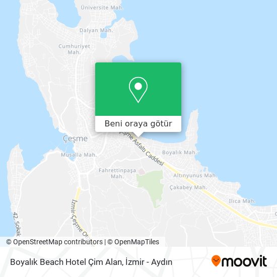 Boyalık Beach Hotel Çim Alan harita