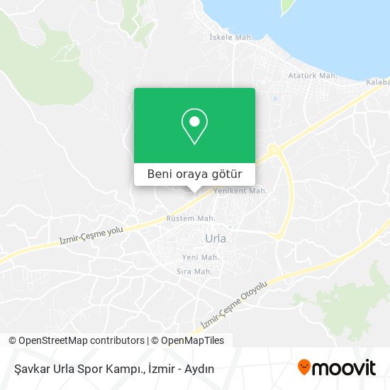 Şavkar Urla Spor Kampı. harita