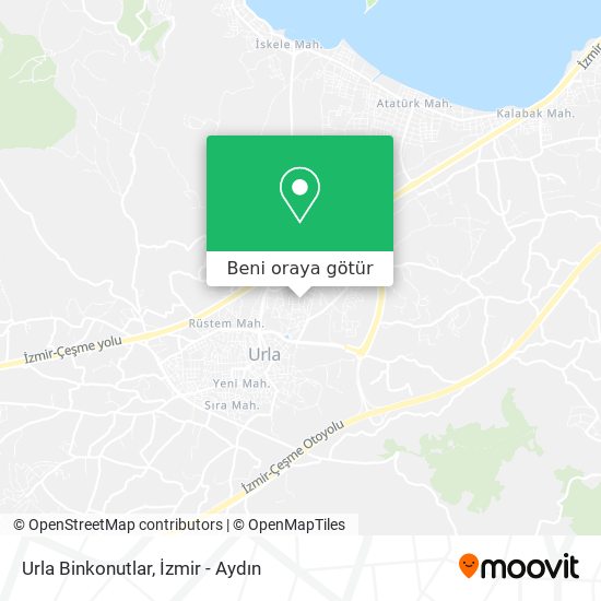 Urla Binkonutlar harita