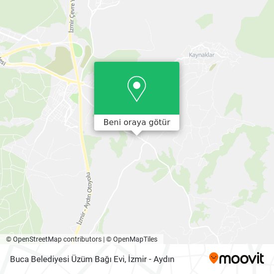 Buca Belediyesi Üzüm Bağı Evi harita