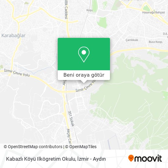 Kabazlı Köyü Ilkögretim Okulu harita