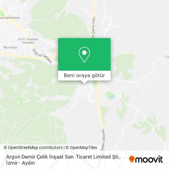 Argon Demir Çelik İnşaat San. Ticaret Limited Şti. harita