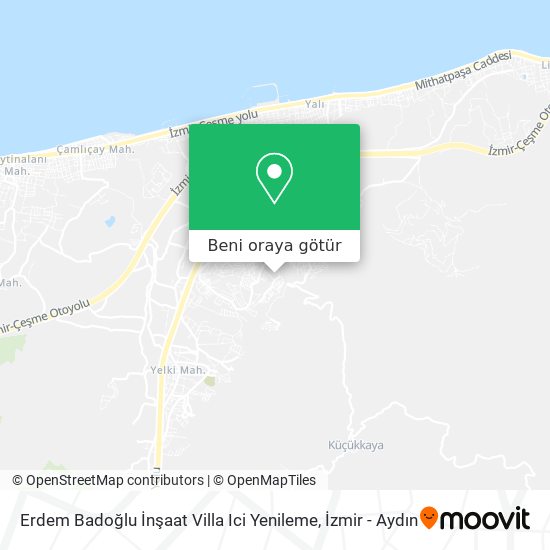 Erdem Badoğlu İnşaat Villa Ici Yenileme harita