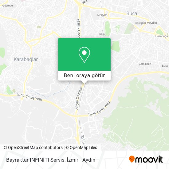 Bayraktar INFINITI Servis harita