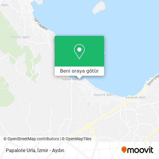 Papalote Urla harita
