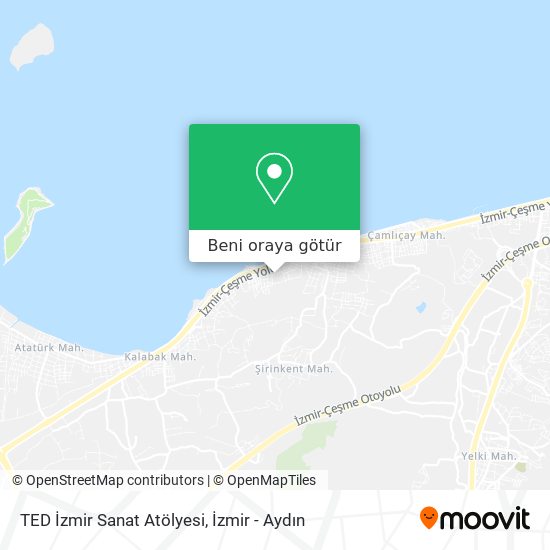 TED İzmir Sanat Atölyesi harita