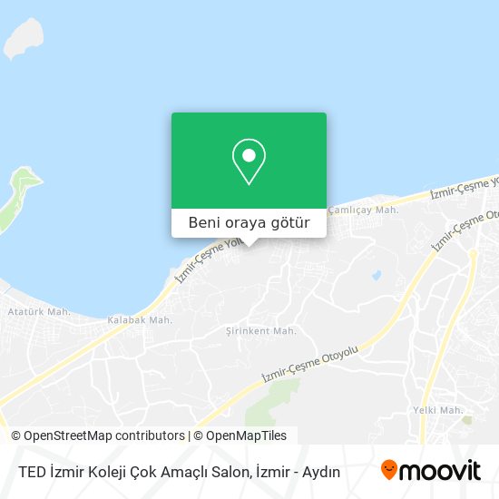 TED İzmir Koleji Çok Amaçlı Salon harita
