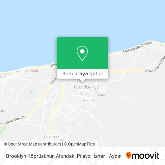 Brooklyn Köprüsünün Altındaki Pilavcı harita
