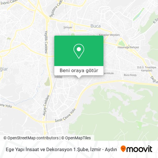 Ege Yapı İnsaat ve Dekorasyon 1.Şube harita