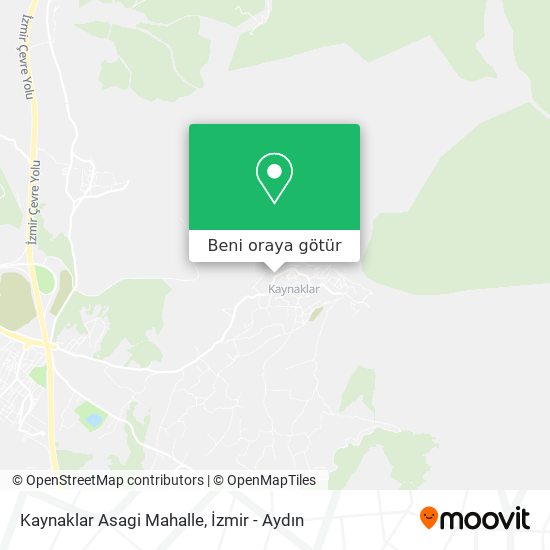 Kaynaklar Asagi Mahalle harita