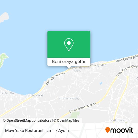 Mavi Yaka Restorant harita