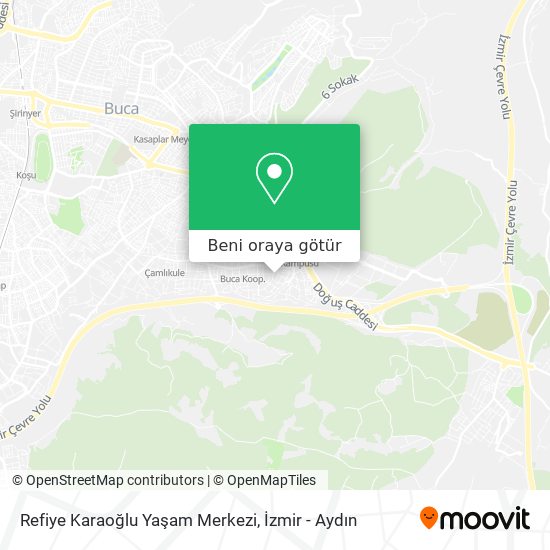 Refiye Karaoğlu Yaşam Merkezi harita