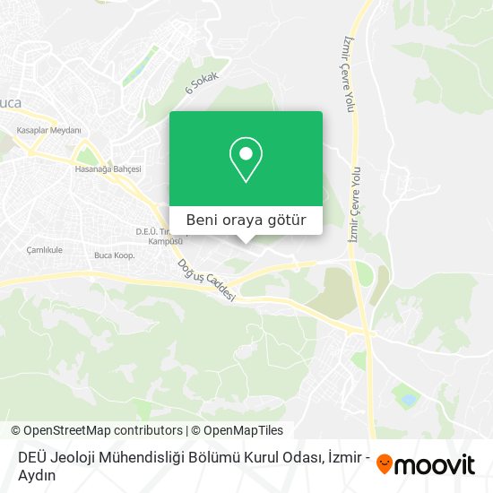 DEÜ Jeoloji Mühendisliği Bölümü Kurul Odası harita