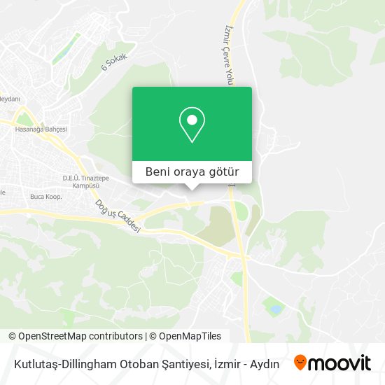 Kutlutaş-Dillingham Otoban Şantiyesi harita