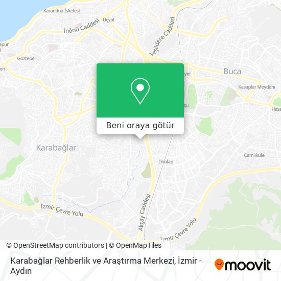 Karabağlar Rehberlik ve Araştırma Merkezi harita