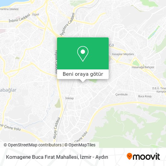 Komagene Buca Fırat Mahallesi harita