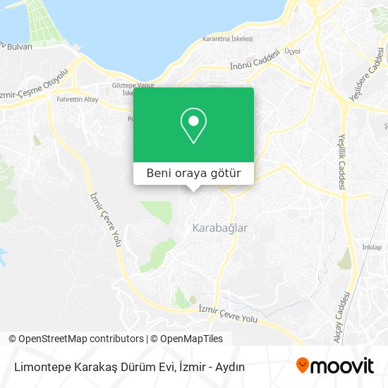 Limontepe Karakaş Dürüm Evi harita