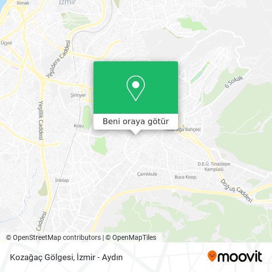 Kozağaç Gölgesi harita