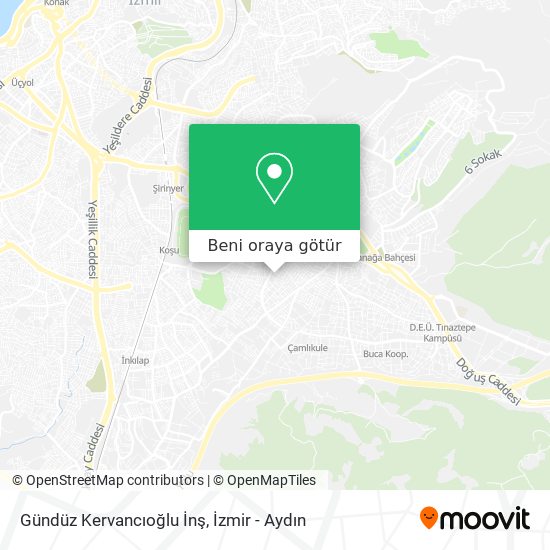 Gündüz Kervancıoğlu İnş harita