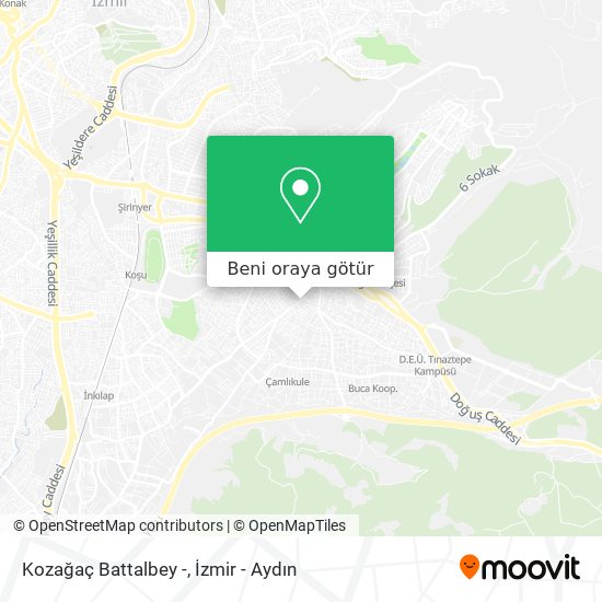Kozağaç Battalbey - harita