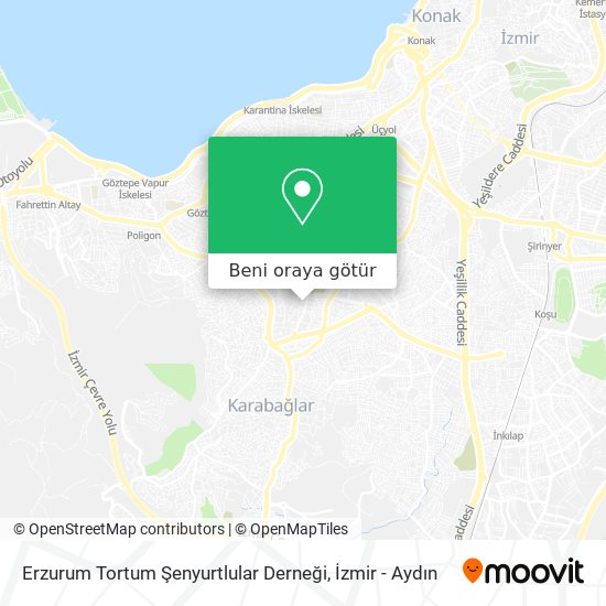 Erzurum Tortum Şenyurtlular Derneği harita