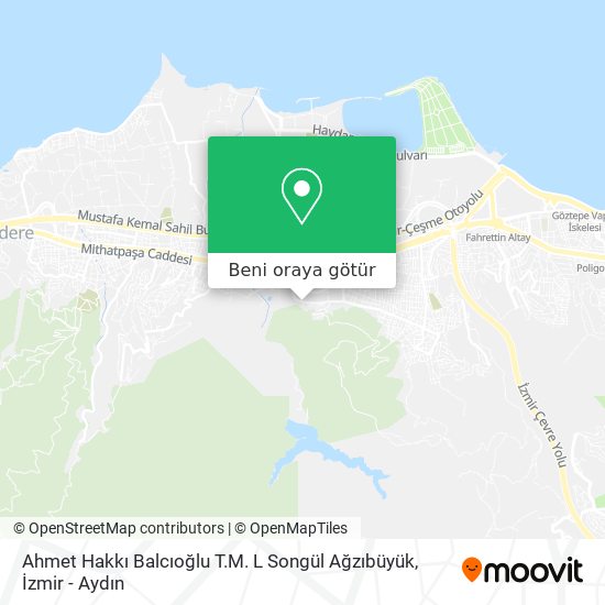 Ahmet Hakkı Balcıoğlu T.M. L Songül Ağzıbüyük harita