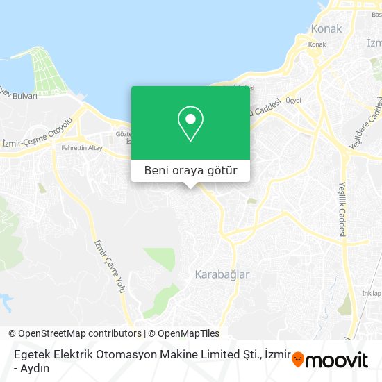 Egetek Elektrik Otomasyon Makine Limited Şti. harita