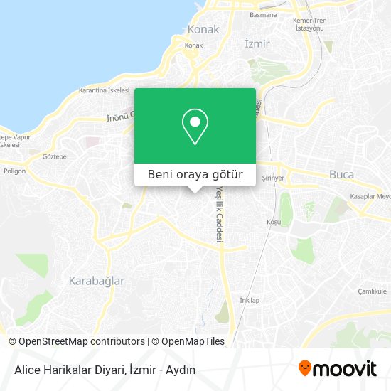 Alice Harikalar Diyari harita