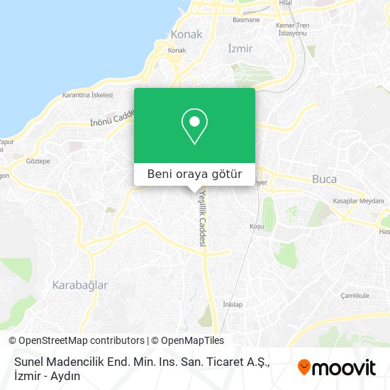 Sunel Madencilik End. Min. Ins. San. Ticaret A.Ş. harita