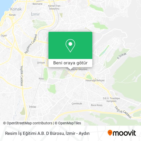 Resim İş Eğitimi A.B. D Bürosu harita