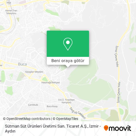 Sütman Süt Ürünleri Üretimi San. Ticaret A.Ş. harita
