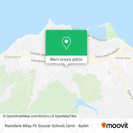 Narlıdere Altay Fk Soccer School harita
