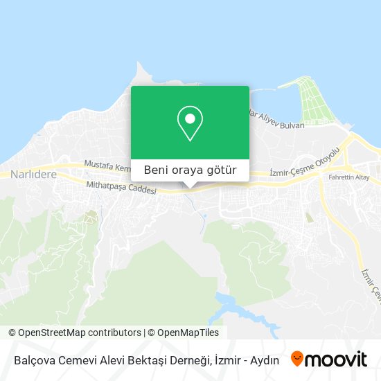 Balçova Cemevi Alevi Bektaşi Derneği harita