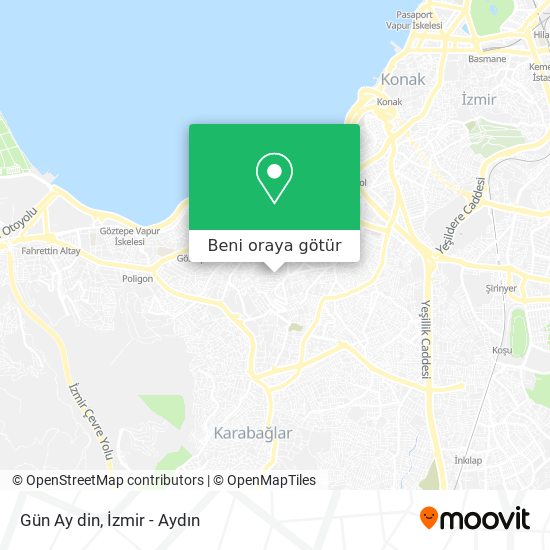 Gün Ay din harita