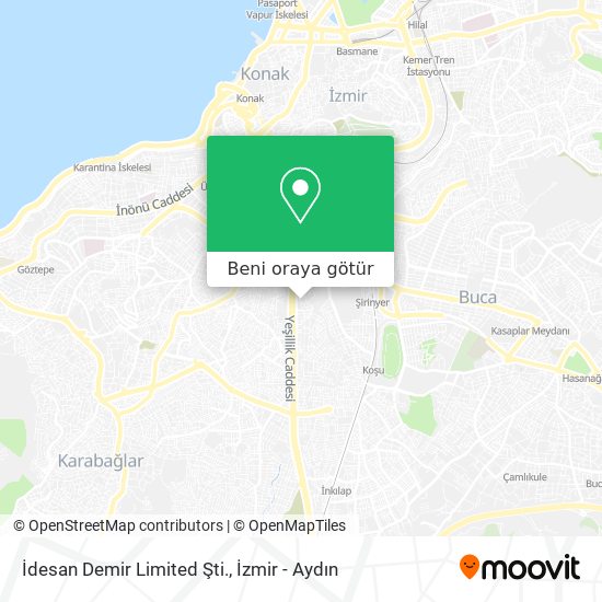 İdesan Demir Limited Şti. harita