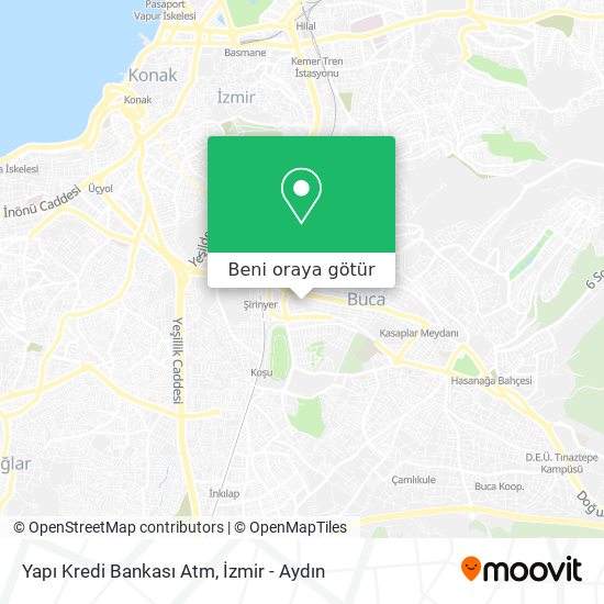 Yapı Kredi Bankası Atm harita