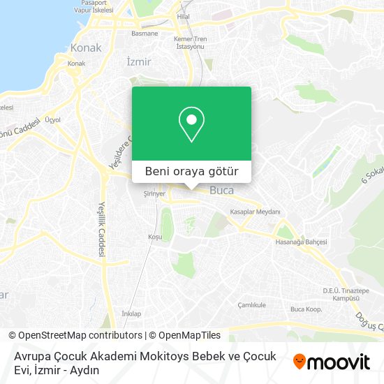 Avrupa Çocuk Akademi Mokitoys Bebek ve Çocuk Evi harita