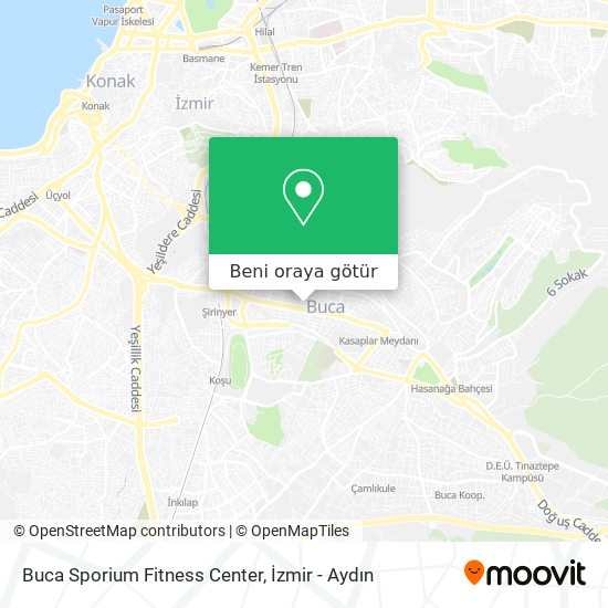 Buca Sporium Fitness Center harita