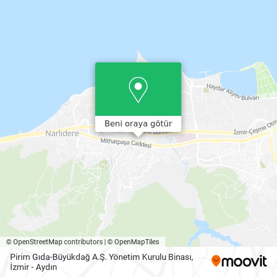 Pirim Gıda-Büyükdağ A.Ş. Yönetim Kurulu Binası harita