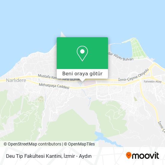 Deu Tip Fakultesi Kantini harita