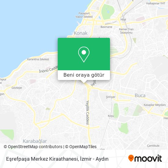Eşrefpaşa Merkez Kiraathanesi harita