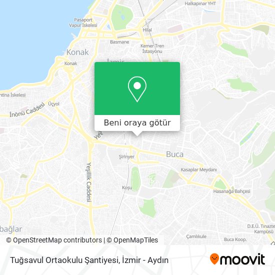 Tuğsavul Ortaokulu Şantiyesi harita