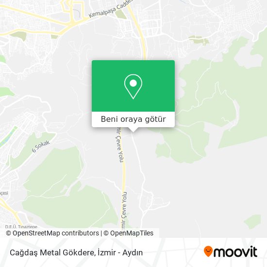 Cağdaş Metal Gökdere harita